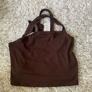 Ribbed Open Back Tank